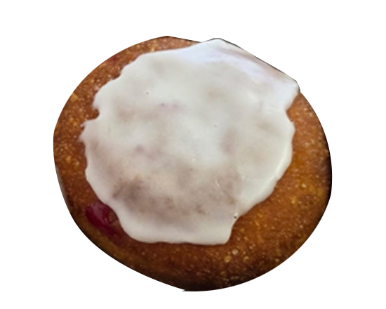 Apple & Raspberry Jam Filled Donut